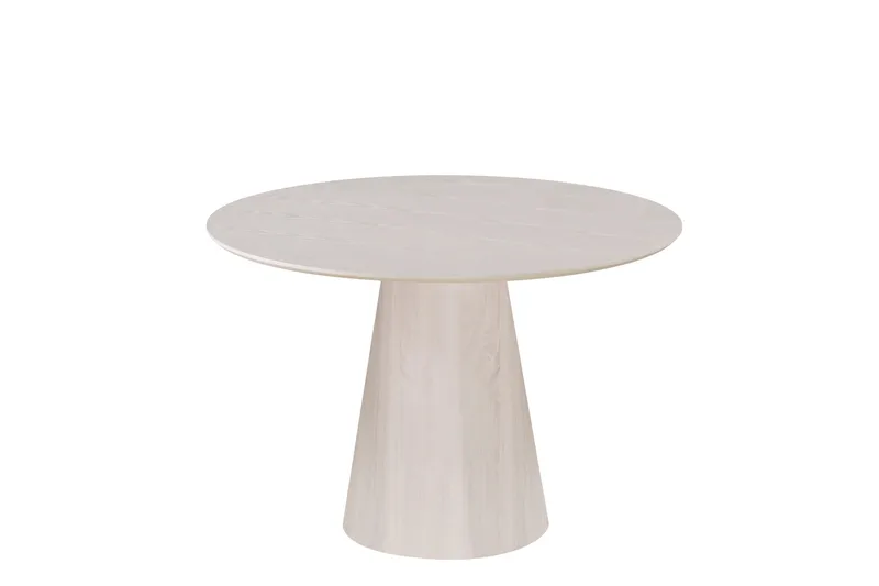 Siena Lille Spisebord Rundt 110 cm Finer - Hvidpigmenteret - Møbler - Borde - Spisebord og køkkenbord