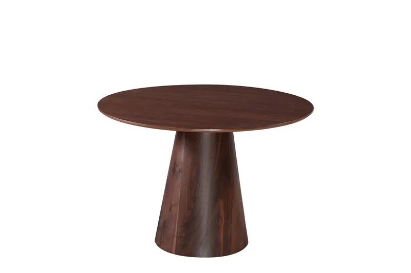 Siena Lille Spisebord Rundt 110 cm Finer - Valnød - Møbler - Borde - Spisebord og køkkenbord