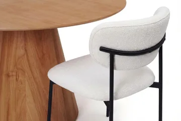 Siena Matgruppe rund 130 cm Eg med 6 Lucy-spisestole - Eg - Møbler - Borde - Spisebordssæt