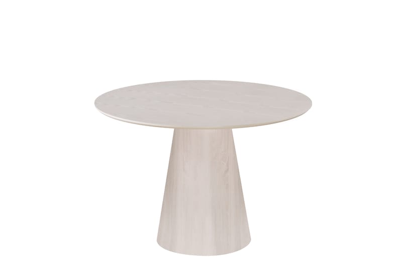 Siena Rundt Spisebord 110 cm, Hvidvasket