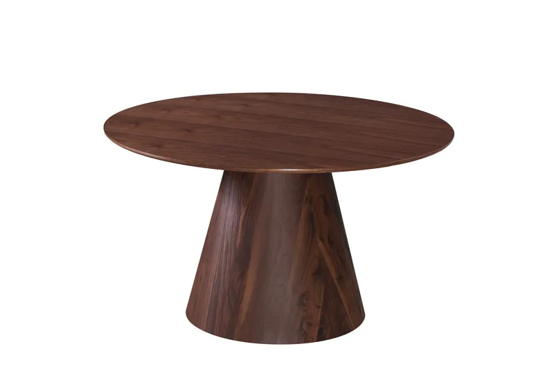 Siena Rundt Spisebord 130 cm Finer - Valnød - Møbler - Borde - Spisebord og køkkenbord