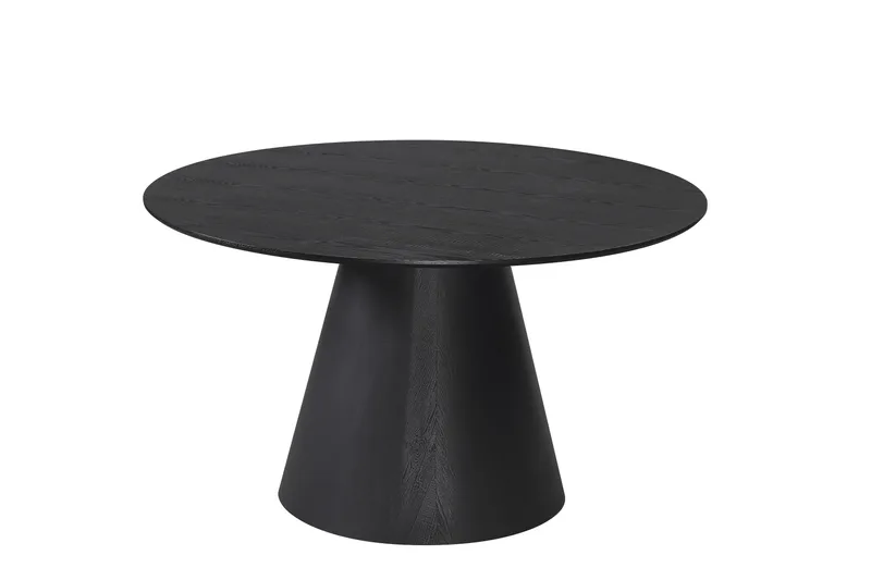 Siena Rundt Spisebord 130 cm, Sort