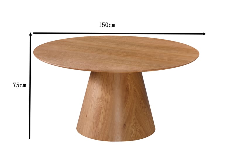 Siena Rundt Spisebord 150 cm - Eg - Møbler - Borde - Spisebord og køkkenbord