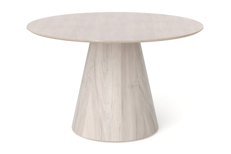 Siena Spisebord Rundt 130 cm Finér - Hvidpigmenteret - Møbler - Borde - Spisebord og køkkenbord