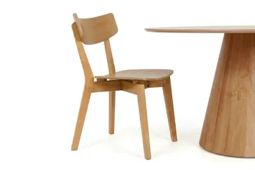Siena spisegruppe 130 cm rund i eg med 6 Amelia-spisestole - Eg - Møbler - Borde - Spisebordssæt