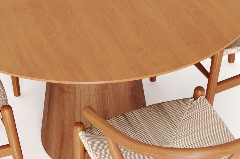 Siena spisegruppe rund 110 cm Eg med 4 Dastoori spisestole - Eg - Møbler - Borde - Spisebordssæt