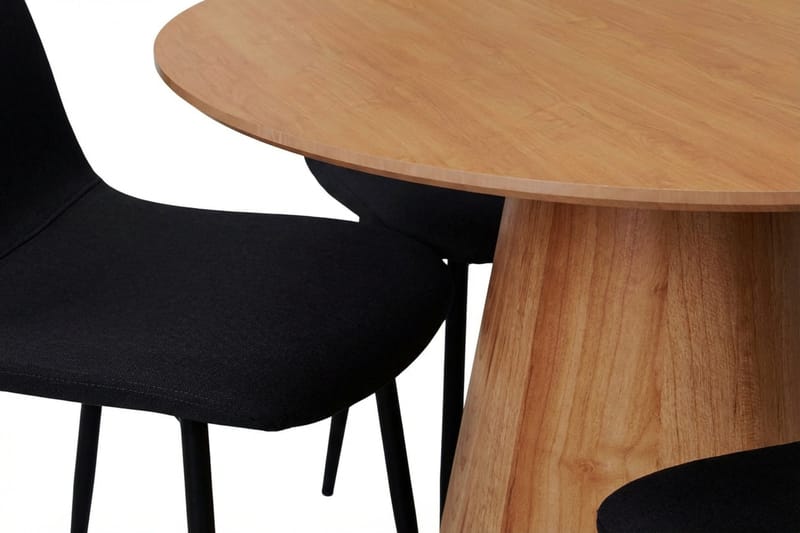 Siena spisegruppe rund 110 cm eg med 4 Nibe spisebordsstole - Eg - Møbler - Borde - Spisebordssæt