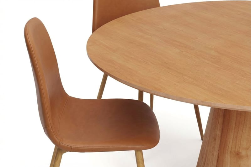 Siena spisegruppe rund 110 cm eg med 4 Nibe spisebordsstole - Eg - Møbler - Borde - Spisebordssæt