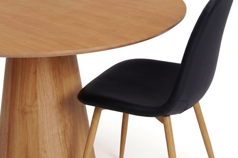 Siena spisegruppe rund 110 cm eg med 4 Nibe spisebordsstole - Eg - Møbler - Borde - Spisebordssæt