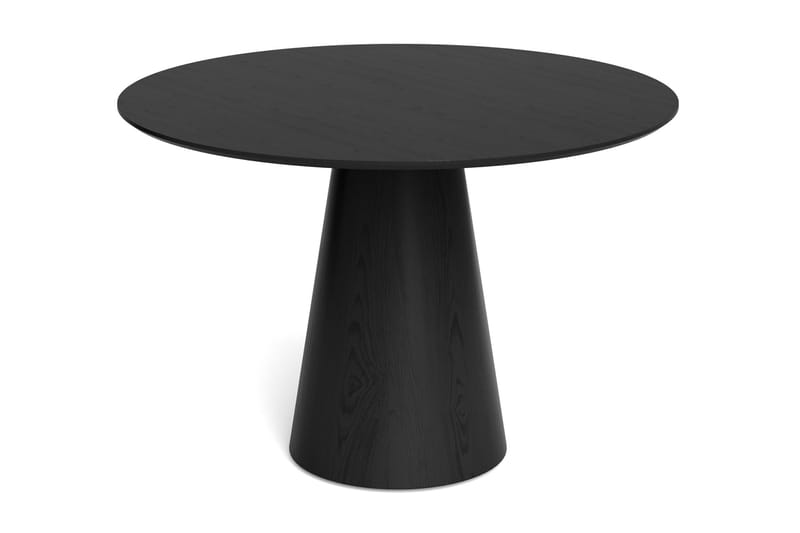Siena spisegruppe rund 110 cm sort med 4 Nibe spisebordsstole - Sort - Møbler - Borde - Spisebordssæt