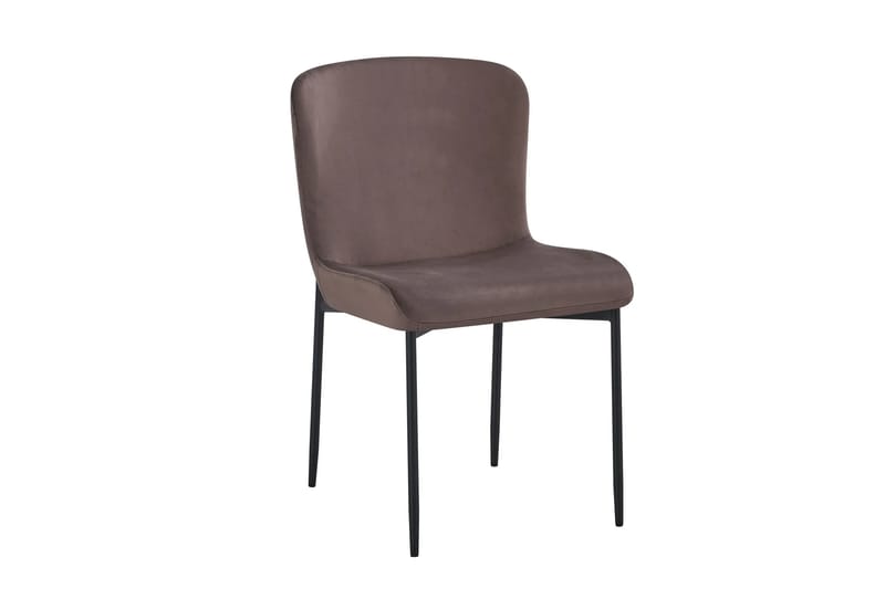 Siena Spisegruppe Rund 110 cm Valnød med 4 Elsie Spisestole - Valnød/Brun - Møbler - Borde - Spisebordssæt