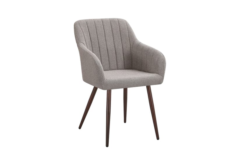 Siena spisegruppe rund 110 cm valnød med 4 Filippa spisestole - Valnød - Møbler - Borde - Spisebordssæt