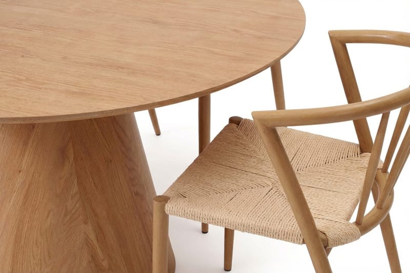 Siena spisegruppe rund 130 cm eg med 6 Winston spisestole - Eg - Møbler - Borde - Spisebordssæt