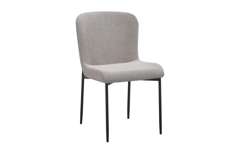 Siena Spisegruppe Rund 130 cm Valnød med 6 Elsie Spisestole - Valnød/Lysegrå - Møbler - Borde - Spisebordssæt