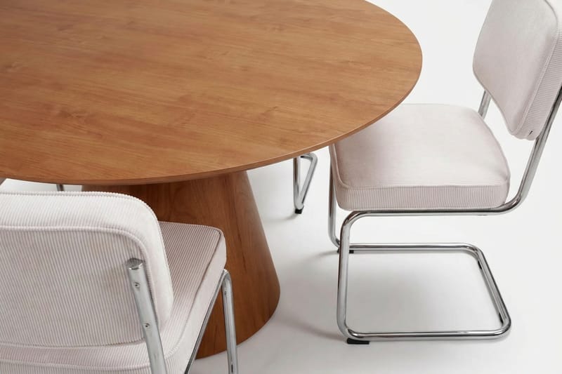 Siena spisegruppe rund 150 cm eg med 6 Milva spisestole - Eg - Møbler - Borde - Spisebordssæt