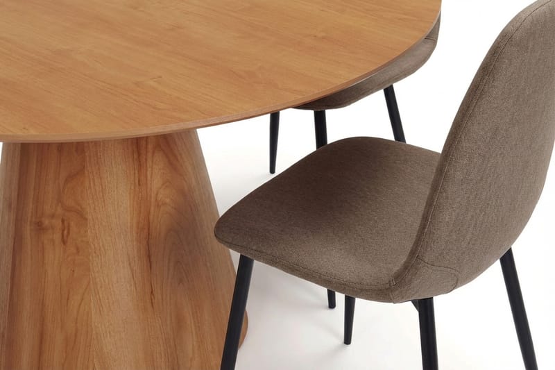 Siena spisegruppe rund 150 cm eg med 6 Nibe spisestole - Eg - Møbler - Borde - Spisebordssæt