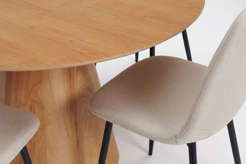 Siena spisegruppe rund 150 cm eg med 6 Nibe spisestole - Eg - Møbler - Borde - Spisebordssæt