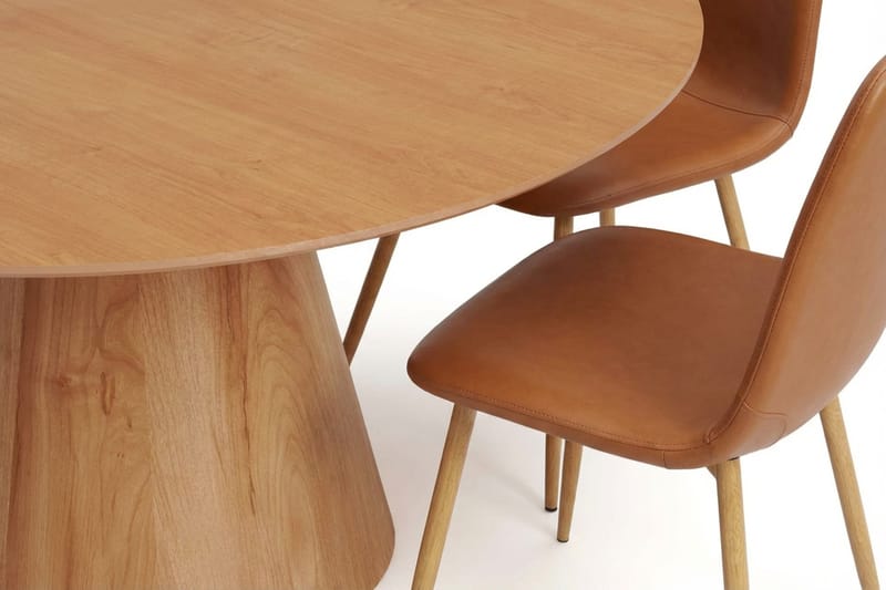 Siena spisegruppe rund 150 cm eg med 6 Nibe spisestole - Eg - Møbler - Borde - Spisebordssæt