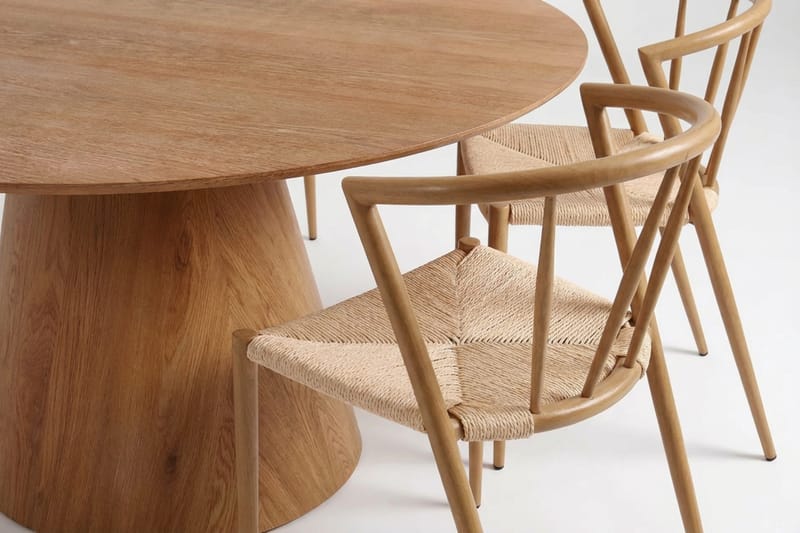 Siena spisegruppe rund 150 cm eg med 6 Winston spisestole - Eg - Møbler - Borde - Spisebordssæt