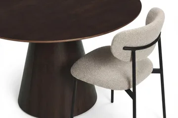Siena spisegruppe rund 150 cm Røget eg med 6 Lucy-spisestole - Røget eg - Møbler - Borde - Spisebordssæt