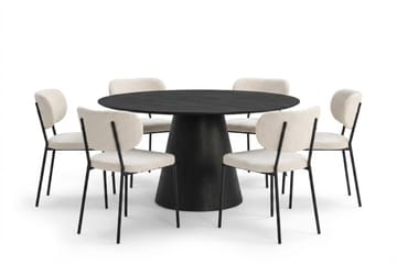 150 cm - Sortbejdset eg