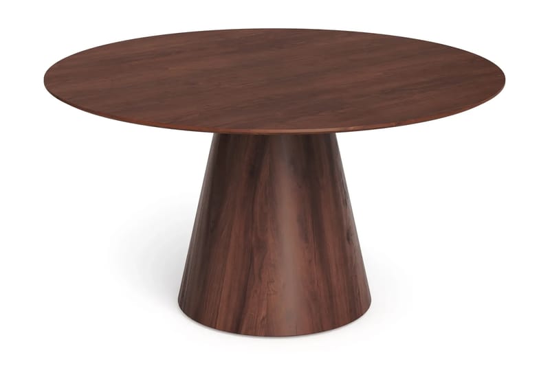 Siena spisegruppe rund 150 cm valnød med 6 Nibe spisestole - Valn ød - Møbler - Borde - Spisebordssæt