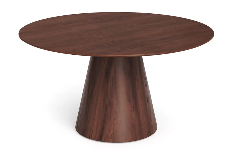 Siena Stort Spisebord Rundt 150 cm Finer, Valnød