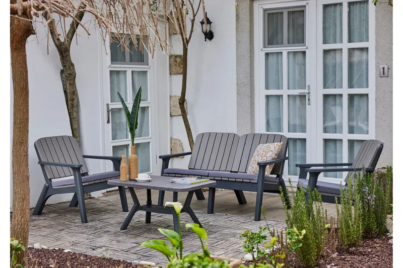 Silva Sofabord 90 cm - Antracit - Havemøbler - Balkon - Balkonmøbler - Altanborde