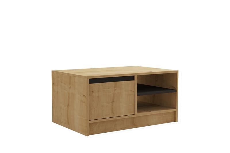 Sirek Sofabord 90 cm - Brun/Eg/Antracit - Møbler - Borde - Sofabord
