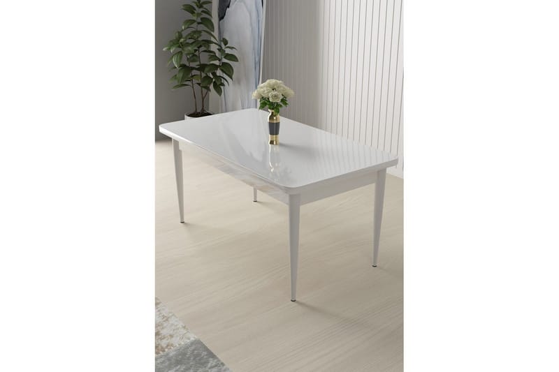 Sivaji Spisebord 110 cm Rektangulær - Hvid - Møbler - Borde - Spisebord og køkkenbord