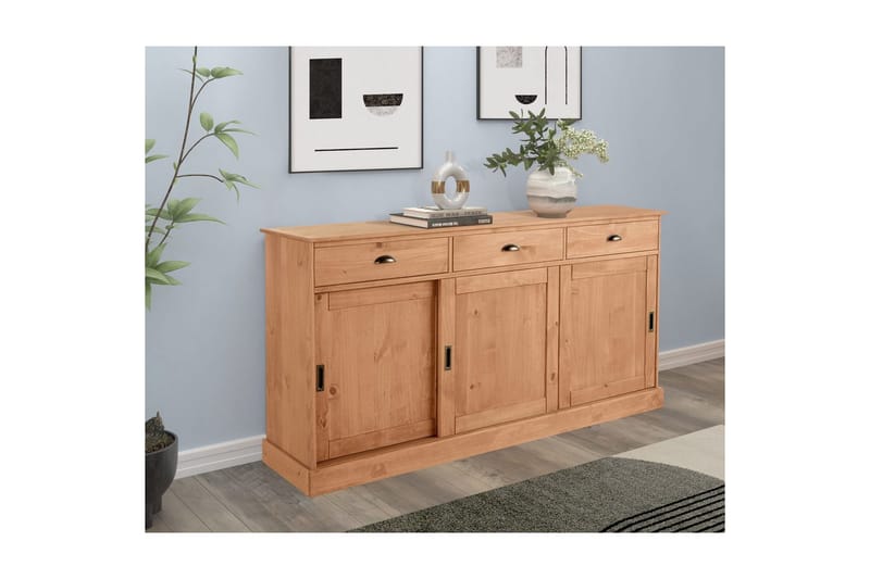 Skænk Harry 170x40x85 cm, Bejdset/Voks - 170x40x85 cm, Bejdset/Voks - Møbler - Borde - Aflastningsbord - Entrébord