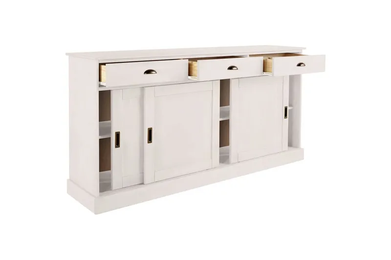 Skænk Harry 170x40x85 cm, Hvid - 170x40x85 cm, Hvid - Opbevaring - Opbevaringsmøbler - Skænke & sideboards