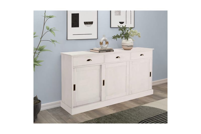 Skænk Harry 170x40x85 cm, Hvid - 170x40x85 cm, Hvid - Opbevaring - Opbevaringsmøbler - Skænke & sideboards