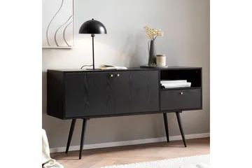 Skænk Wohnling Melaminbelagt MDF 140 cm med 2 døre 1 skuffe Moderne - Opbevaring - Opbevaringsmøbler - Skænke & sideboards