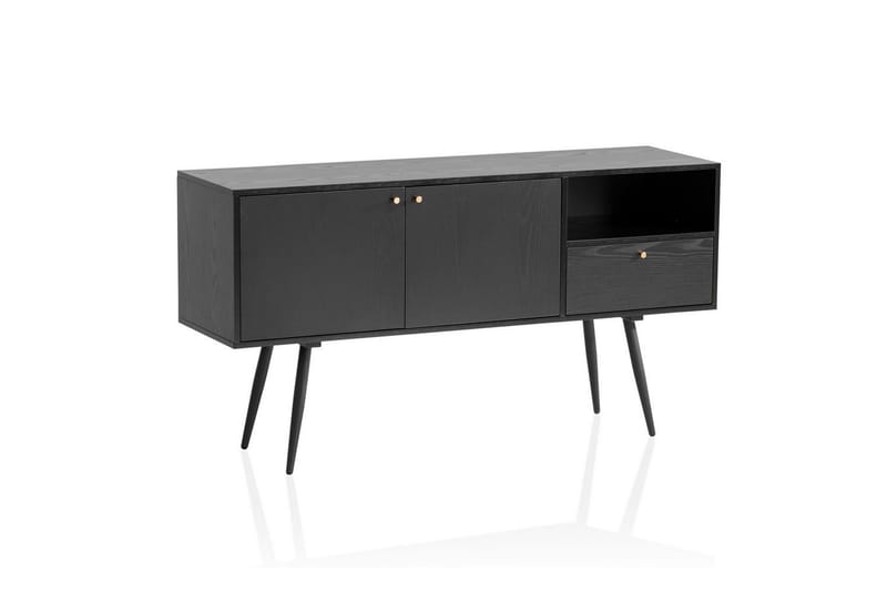 Skænk Wohnling Melaminbelagt MDF 140 cm med 2 døre 1 skuffe Moderne - Møbler - Borde - Bordtilbehør