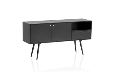 Skænk Wohnling Melaminbelagt MDF 140 cm med 2 døre 1 skuffe Moderne - Opbevaring - Opbevaringsmøbler - Skænke & sideboards