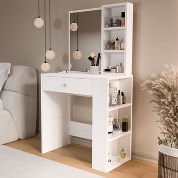 Sminkebord Hanah Home Monroeve (69,4 x 135 x 40 cm) Hvid - Hvid - Møbler - Borde - Sminkebord & konsolbord