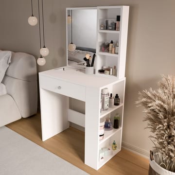 Sminkebord Hanah Home Monroeve (69,4 x 135 x 40 cm) Hvid - Hvid - Møbler - Borde - Sminkebord & konsolbord