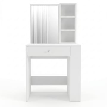 Sminkebord Hanah Home Monroeve (69,4 x 135 x 40 cm) Hvid - Hvid - Møbler - Borde - Sminkebord & konsolbord