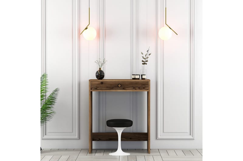 Ameias Sminkebord 70 cm, Valnød finér