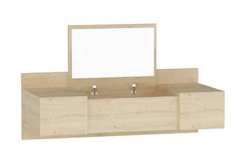 Andifli Makeup bord 100 cm - Blå/Natur - Møbler - Borde - Sminkebord & konsolbord