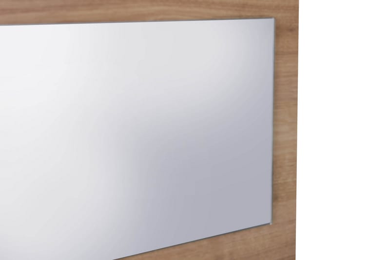 Butikker Makeup bord 100 cm - Natur / sort - Møbler - Borde - Sminkebord & konsolbord - Makeup bord med spejl