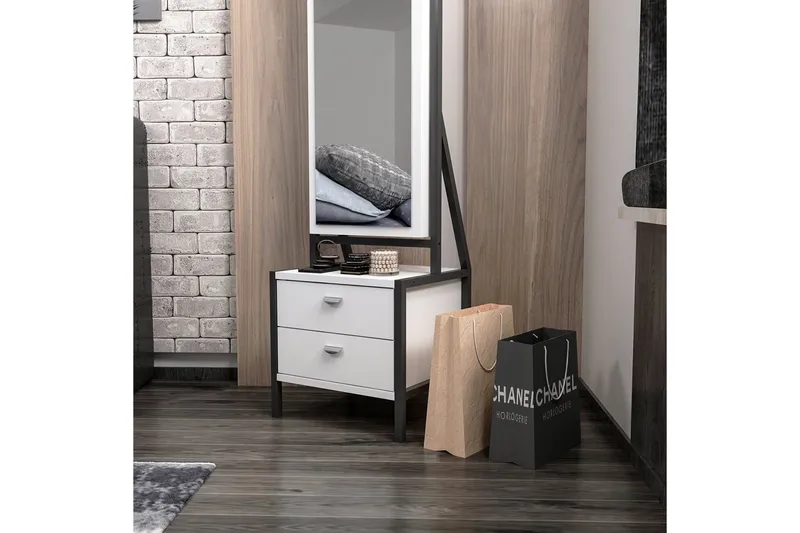 Challur Sminkebord 41 cm - Hvid - Møbler - Borde - Sminkebord & konsolbord