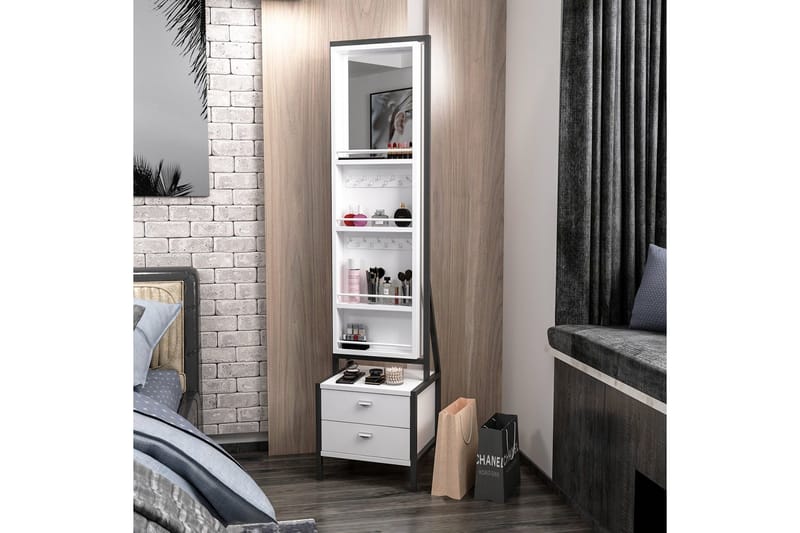 Challur Sminkebord 41 cm - Hvid - Møbler - Borde - Sminkebord & konsolbord