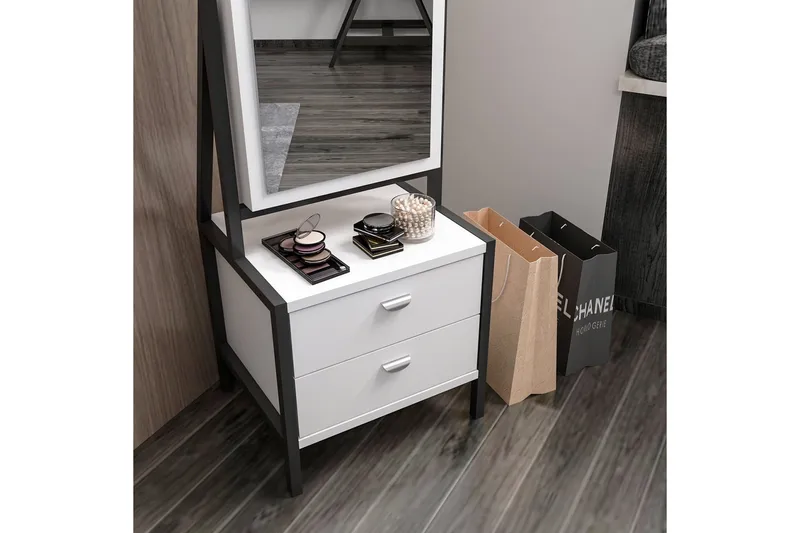 Challur Sminkebord 41 cm - Hvid - Møbler - Borde - Sminkebord & konsolbord