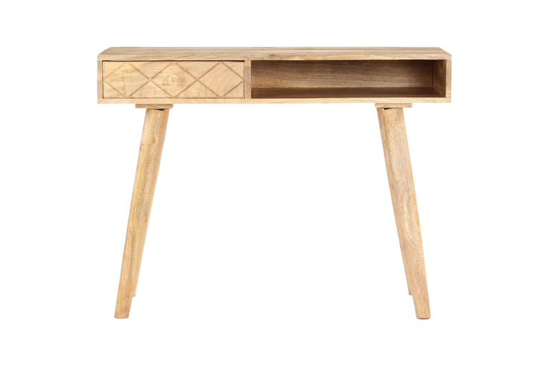 Kosmetikbord 100X50X76 cm Massivt Mangotræ - Brun - Møbler - Borde - Sminkebord & konsolbord