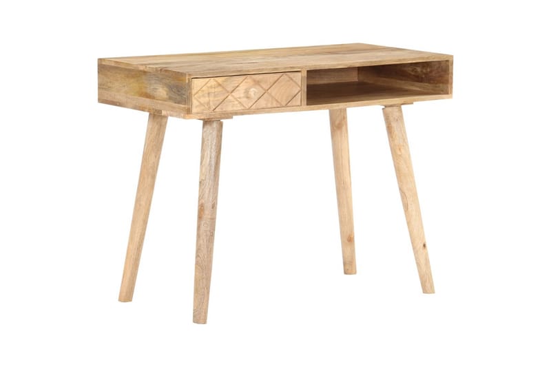 Kosmetikbord 100X50X76 cm Massivt Mangotræ - Brun - Møbler - Borde - Sminkebord & konsolbord