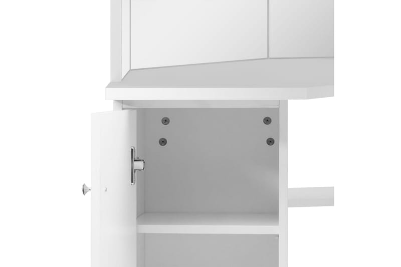 Kosmetikbord Hjørnedesign Hvid - Møbler - Borde - Sminkebord & konsolbord