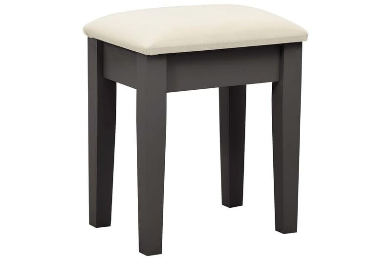 Kosmetikbord Med Taburet 65x36x128 cm Kejsertræ Mdf Grå - Møbler - Borde - Sminkebord & konsolbord
