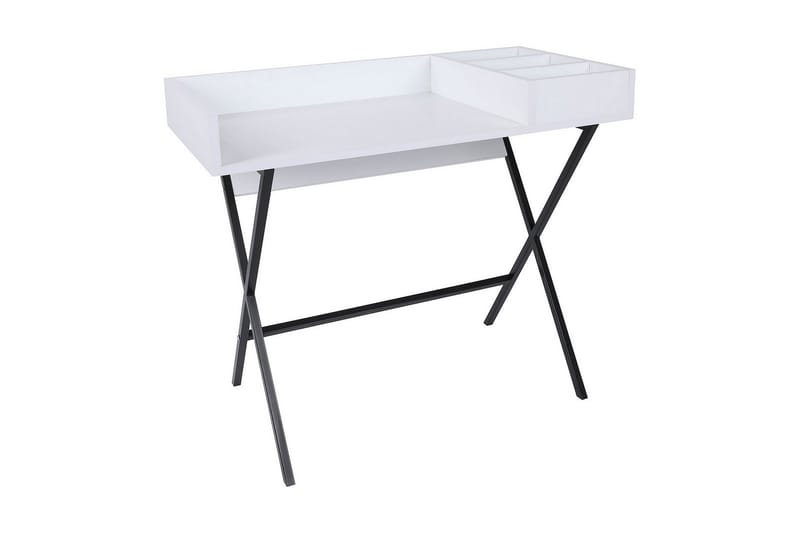 Levents Makeup bord100 cm - Hvid / Sort - Møbler - Borde - Sminkebord & konsolbord